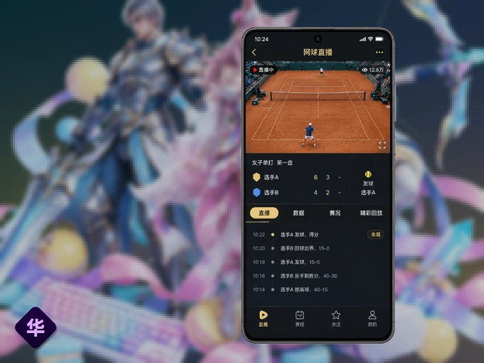 下载华体会 APP，随时随地看比赛
